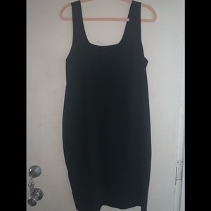 Black dress with slit in the back